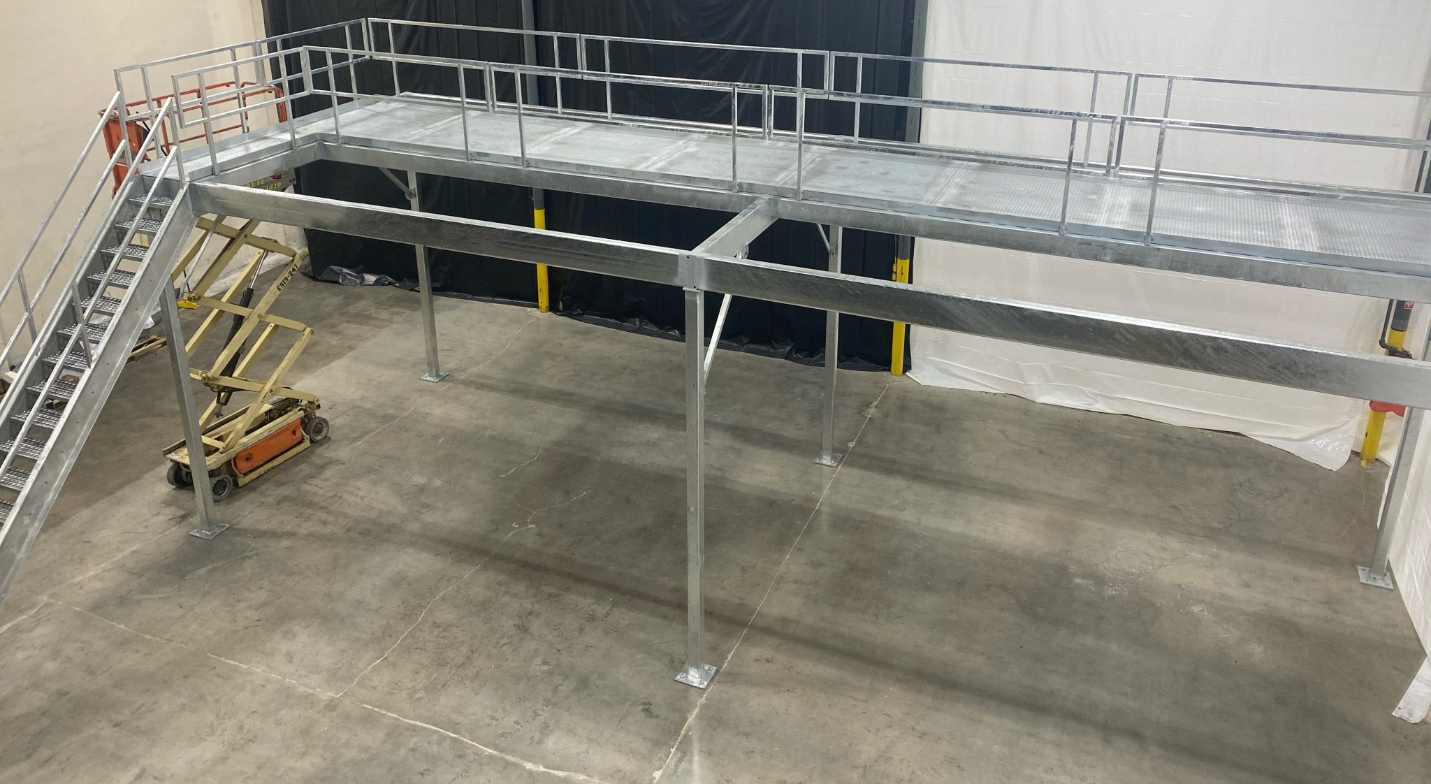 Mezzanine Structure Custom Build for Industrial Construction Project