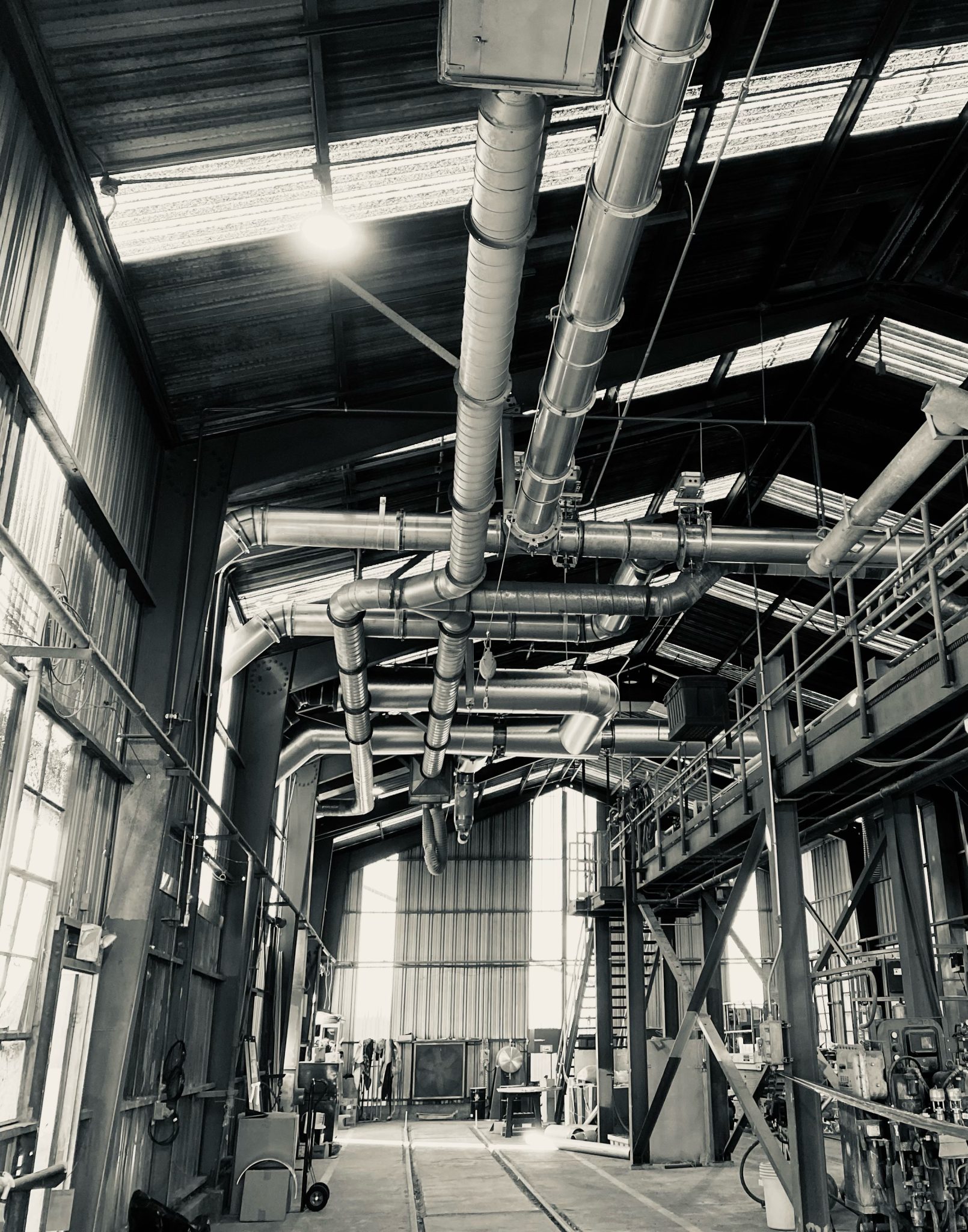 Industrial Piping GATX Connected Systems Black and White